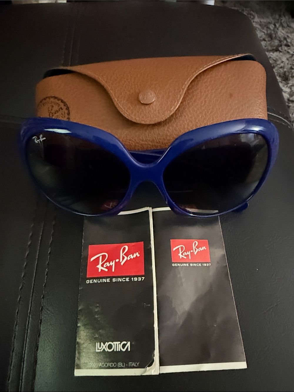 Ray-Ban Women's Bold Blue Oversized Sunglasses